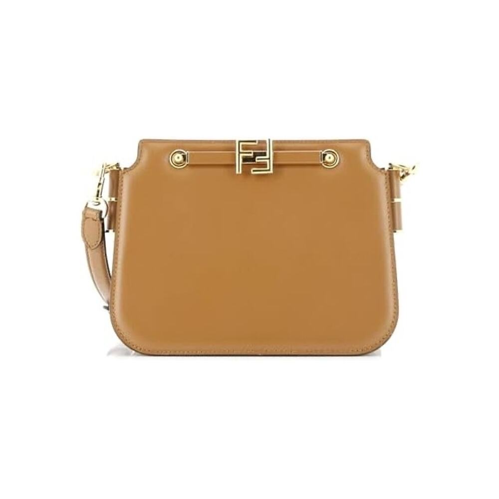 Fendi FF Logo Touch Shoulder Bag - Neutrals NWOT